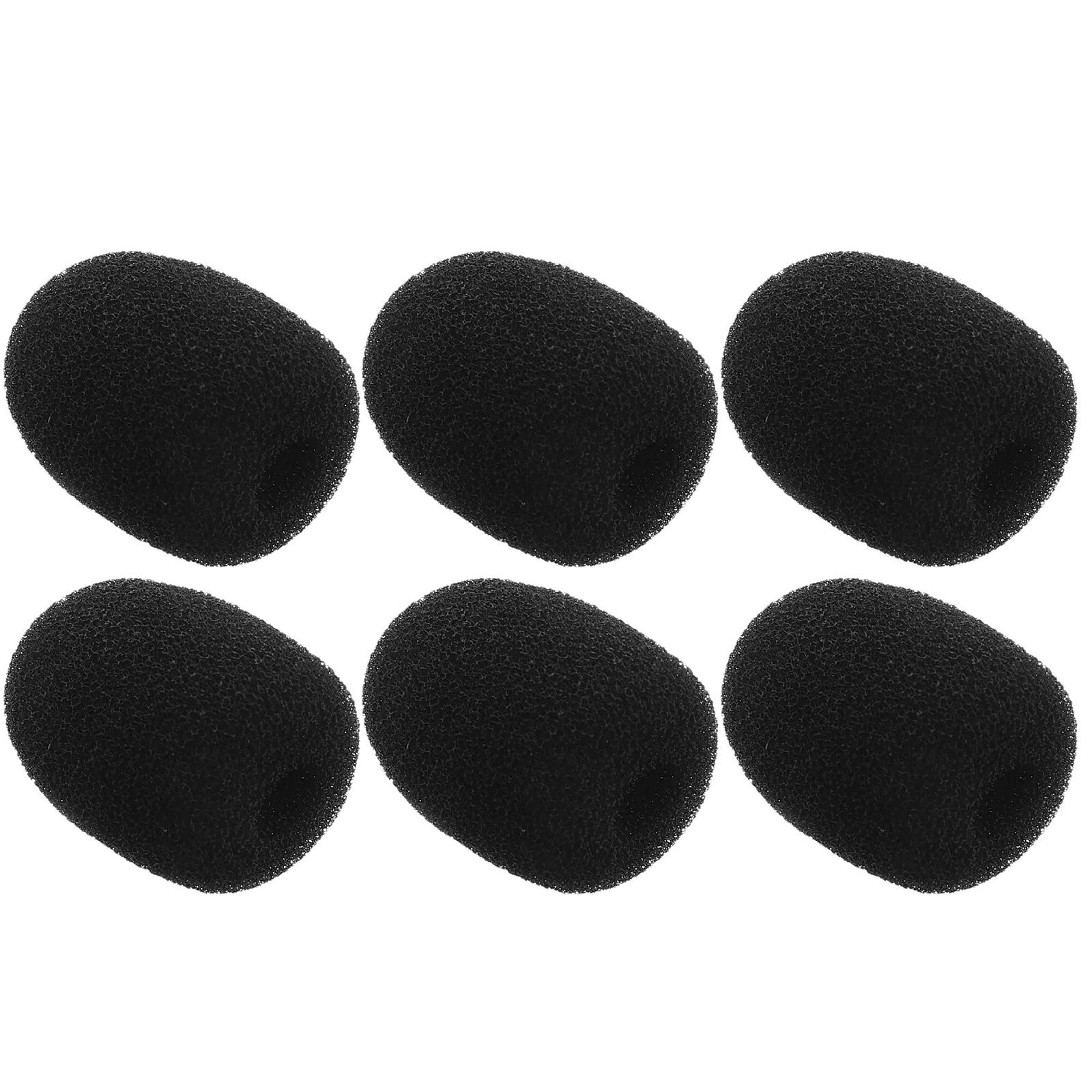 

6 Pcs Small Microphone Windshield Wireless Headphones Headset Foam Windscreen Mini Lav