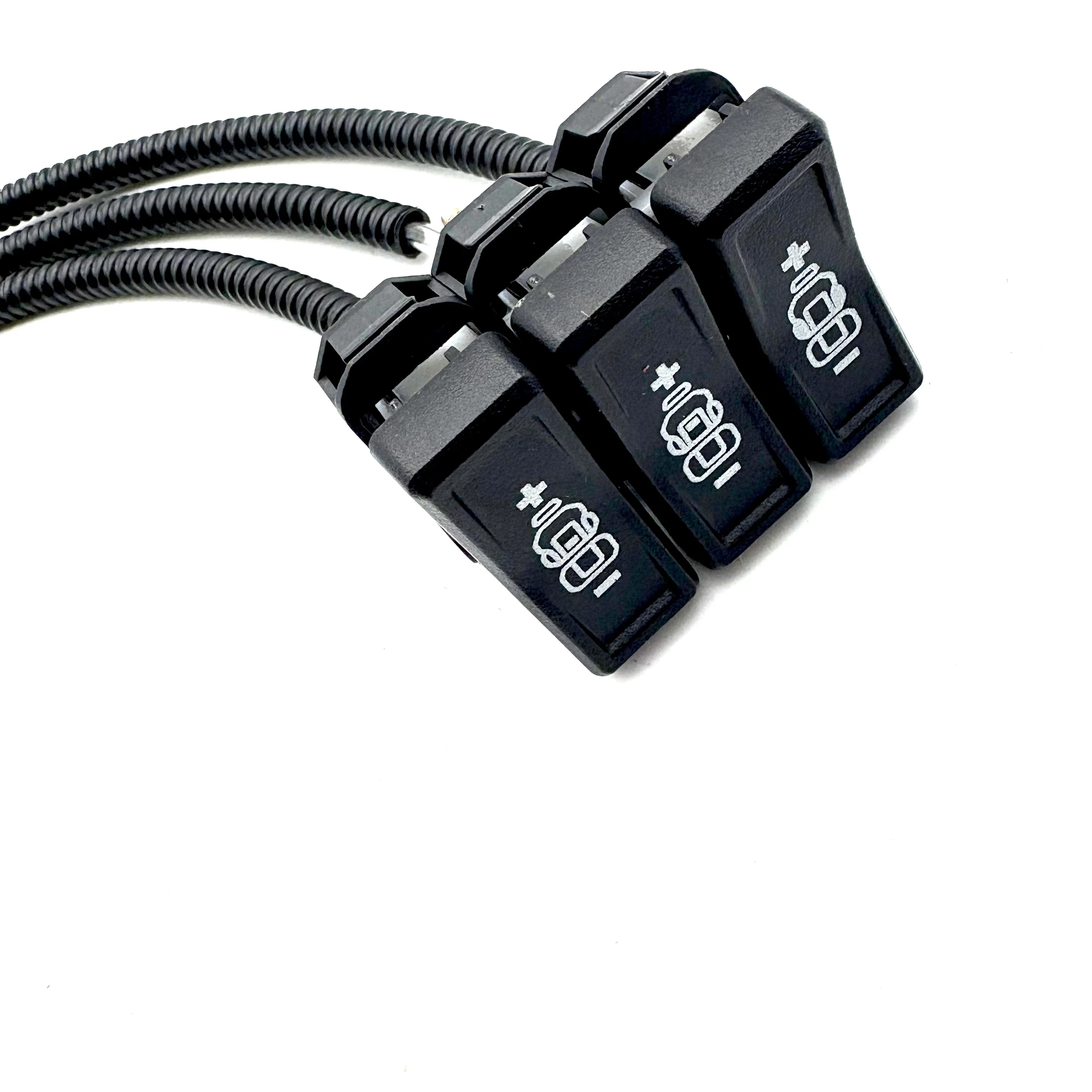 CVG Elektrischer Sitzverstellungsschalter-Set mit Lendenwirbelstütze, 2-Gang 3-Gang Autositz-Steuerschalter, Elektrischer Sitzregulierungsknopf – Detail 2