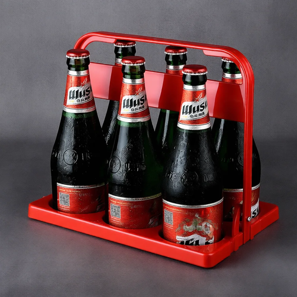 Wine Beer Restaurant - Foldable Wine Carrier Basket Portable Beer
