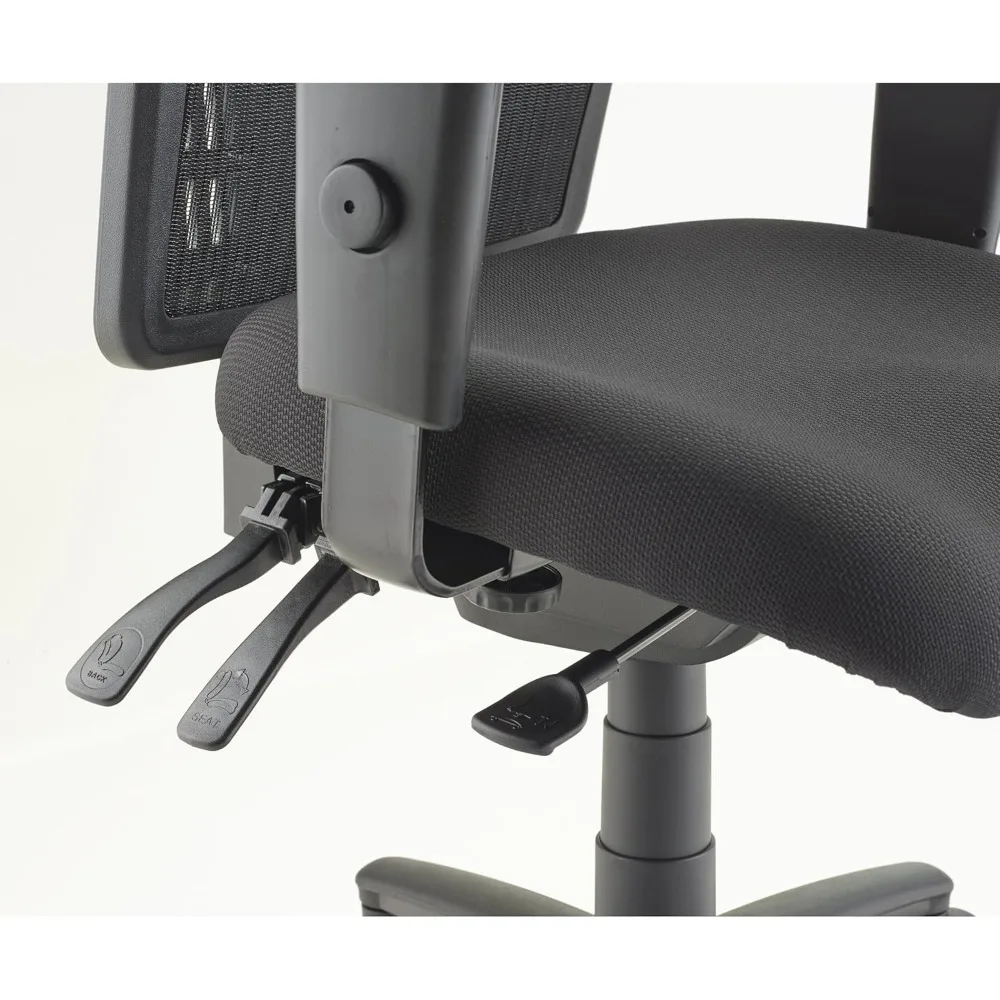Ergonomic Mesh High-Back Chair for Executive Offices - Tilt Seat and Back Adjustments, Adjustable Armrests, Air-Permeable Design