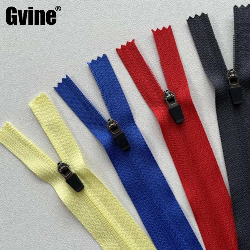 

20Pcs High Quality 3# Close End Reversible Nylon Zippers 20cm Hidden Zips for Sewing Garment Clothes Pocket Zipper Repair Kits