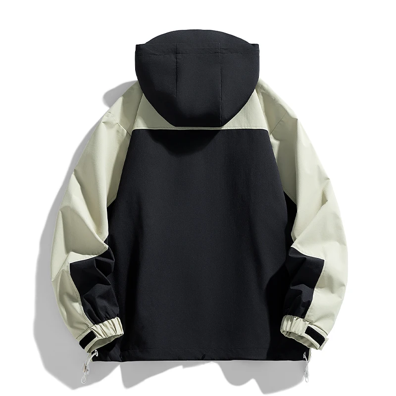 New Outdoor Sports And Leisure Windproof Waterproof Jacket Men'S Fashion Spring And Autumn Hooded Loose Casual Versatile Coat