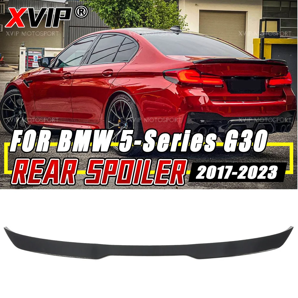

XVIP ABS Glossy Black PRO Style Rear Trunk Spoiler Wing Fit For BMW 5 Series G30 2017-2023 530I 540I M550I Trunk Spoilers