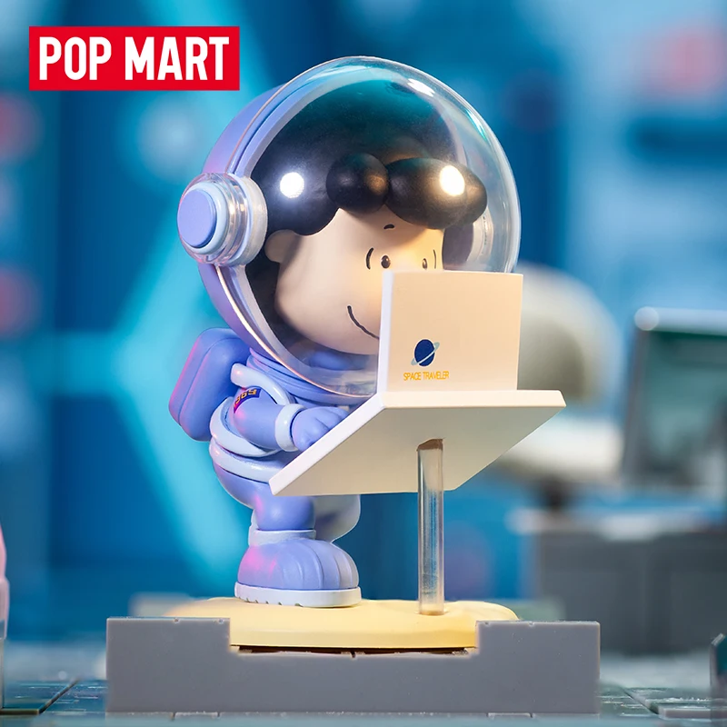 Pop Mart Snoopy Space Series Blinde Willekeurige Doos Speelgoed Kawaii Anime Actiefiguur Caixa Caja Verrassing Mystery Box Poppen Meisjes Cadeau