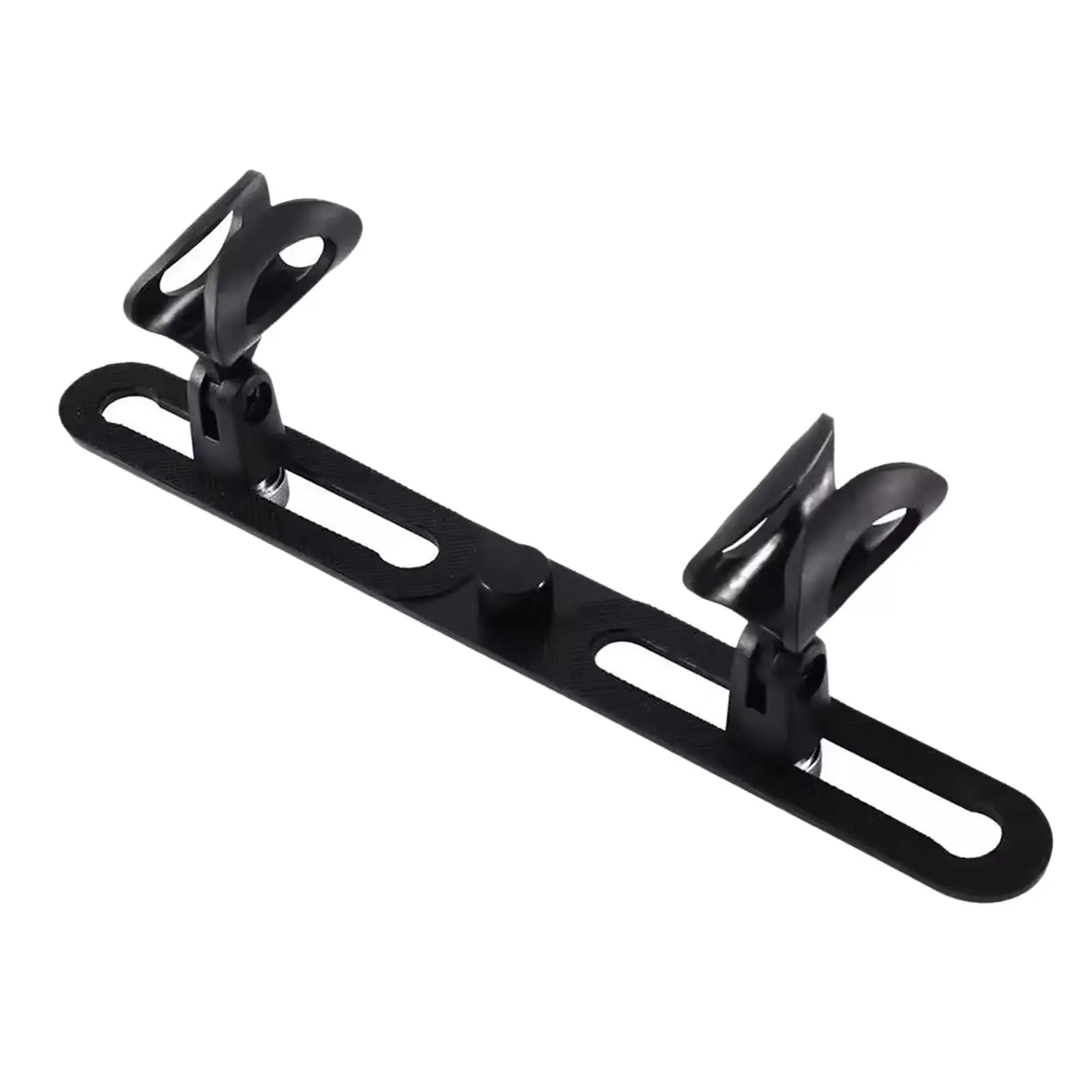 Stereo Array Spacing Bar Microphone Holder Sturdy Plastic Multi Mic Stand for Stage Recording Conference Studio
