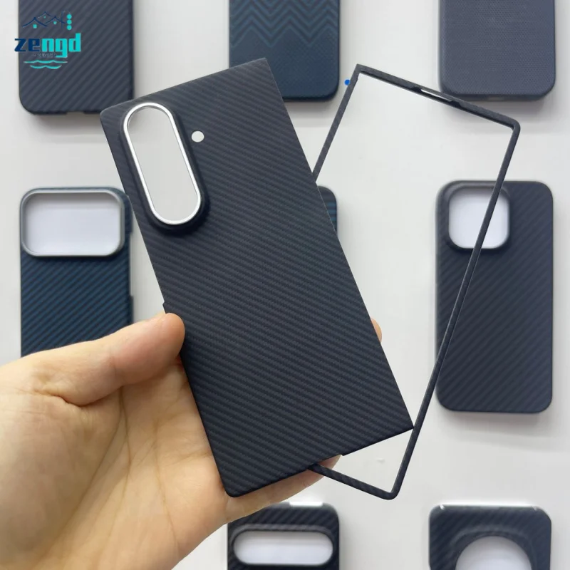 

Магнитный чехол премиум-класса из кевларового арамидного волокна для Samsung Fold7 — ультратонкий облегающий универсальный противоударный чехол