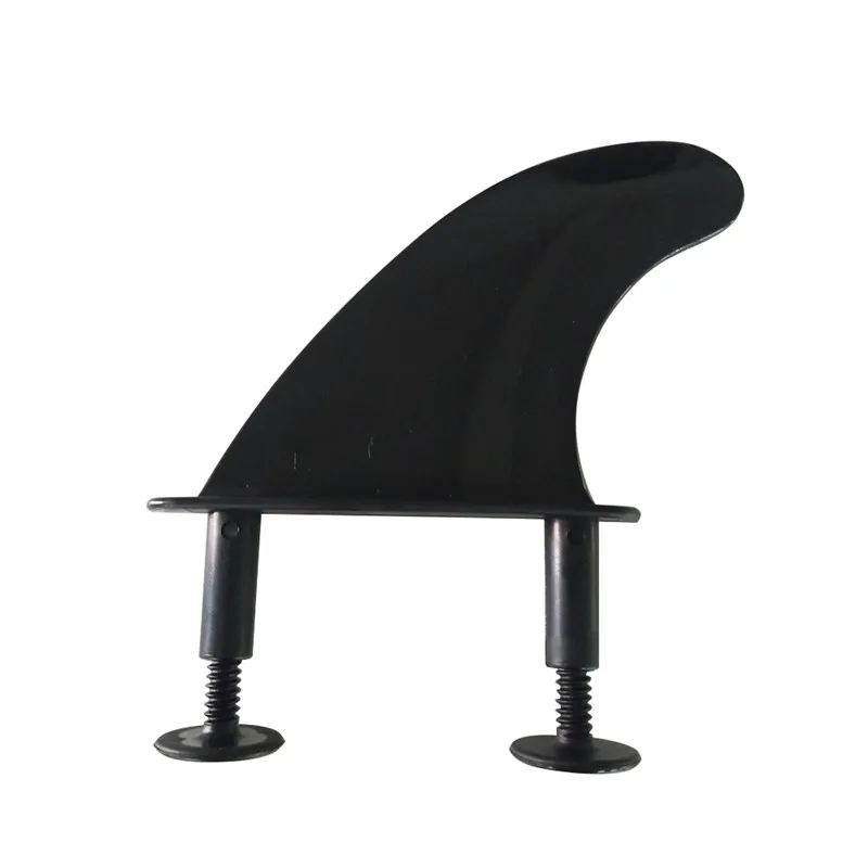 LeicFins à double onglets pour le surf, aileron souple, noir, haute qualité