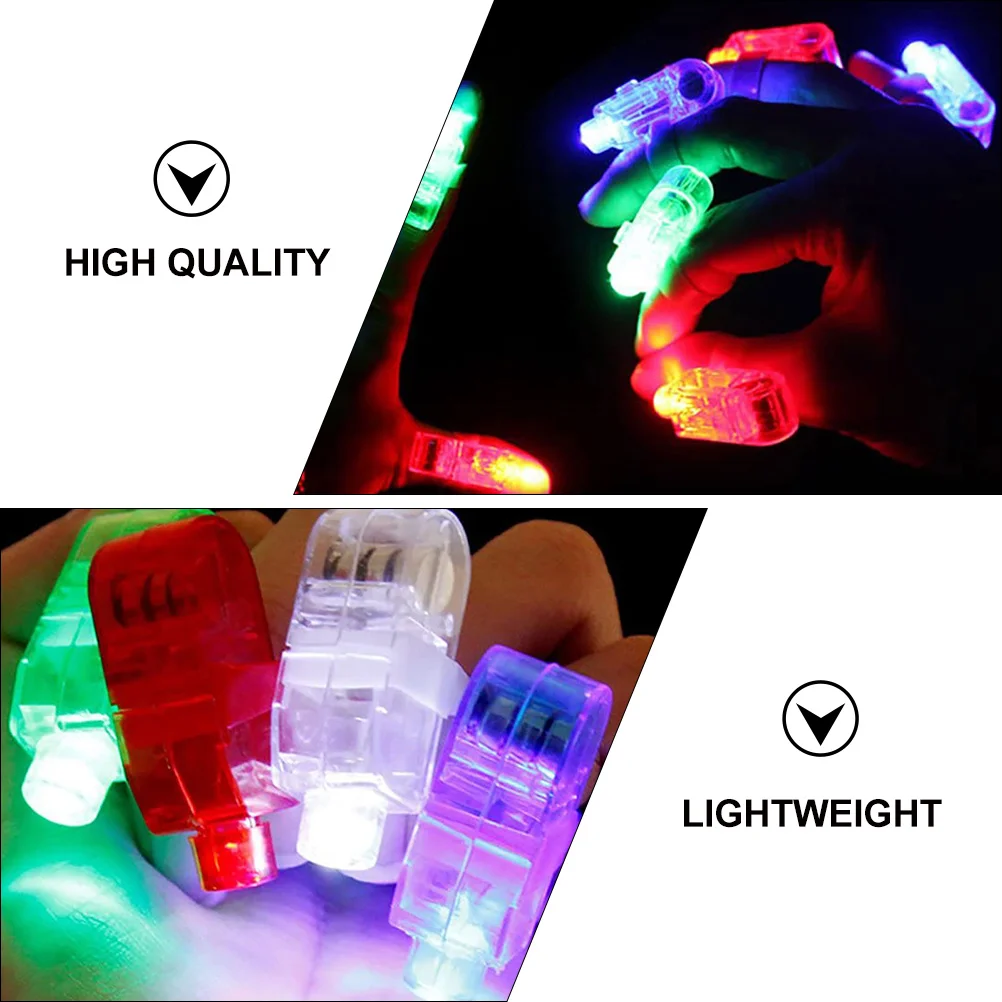 24 Pcs Flashlight Glowing Finger Lamp Child Children’s Toys Mini Electronic Component Party Props