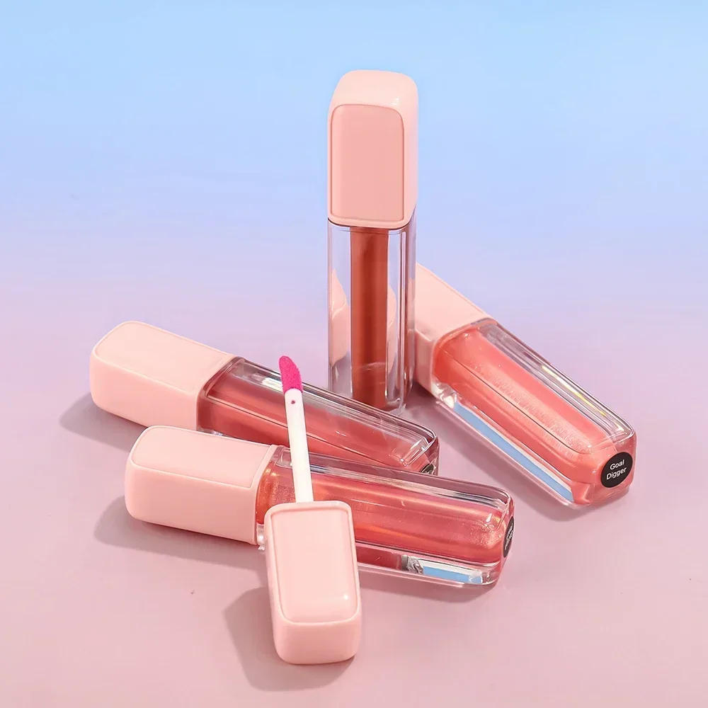 

2.5ml Private Label Liquid Lipstick Custom Logo Pink Lid Tubes Non-stick Waterproof Gloss Matte Long-lasting Non-fading Makeup