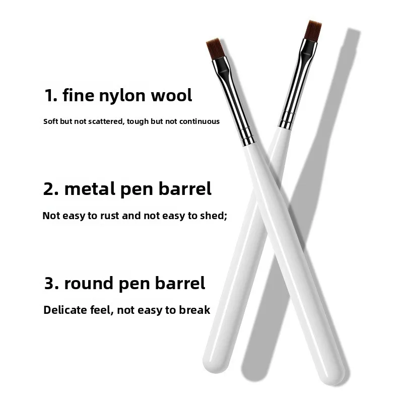 1-10Pcs Gel Nail Art Brush Set - For Tips Builder, Overlay, Sculpting, Poly Gel & Extensions Nail Brush for Salon Home DIY