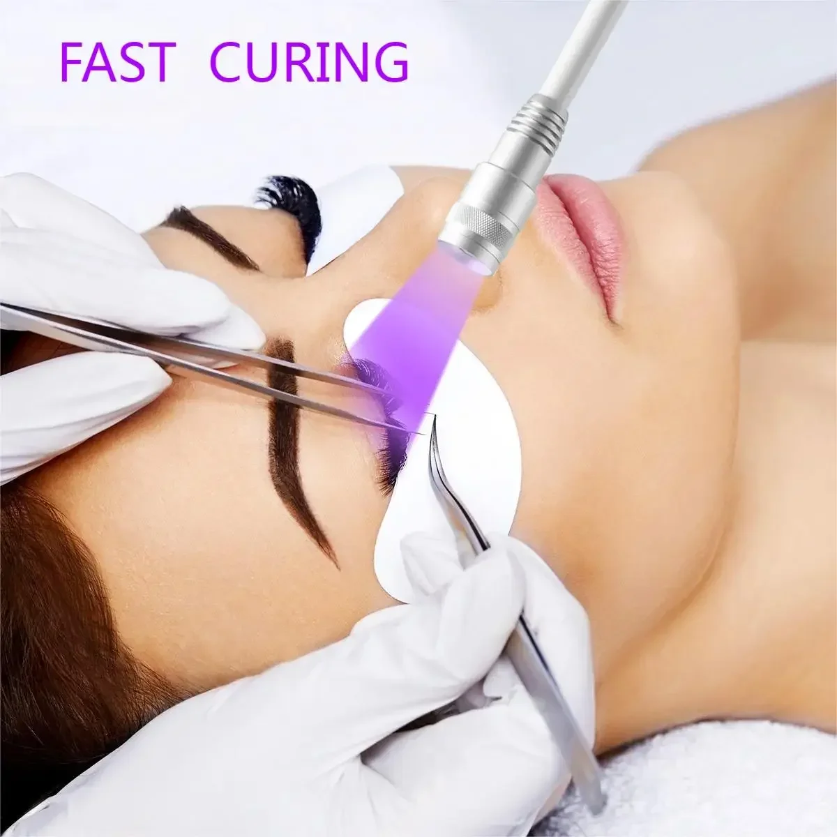 5W/10W Quick Curing UV Eyelash Glue Movable and Dimmable UV LED lash Floor Lamp For Eyelash/Hair/Extension