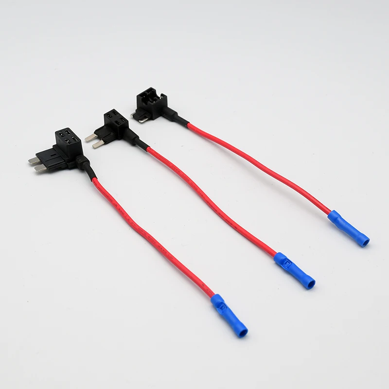 5/10 Peças Adaptador de Derivação de Circuito 12V para Porta-Fusíveis Automotivo, para Fusíveis de Lâmina Micro, Mini, Padrão e ATM