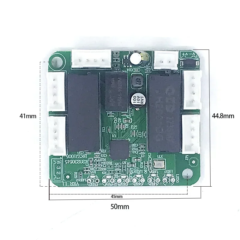 Módulo de interruptor ethernet industrial não gerenciado, 5/8 portas, 10/100m, placa pcba, oem, portas de detecção automática, placa pcba, placa-mãe oem