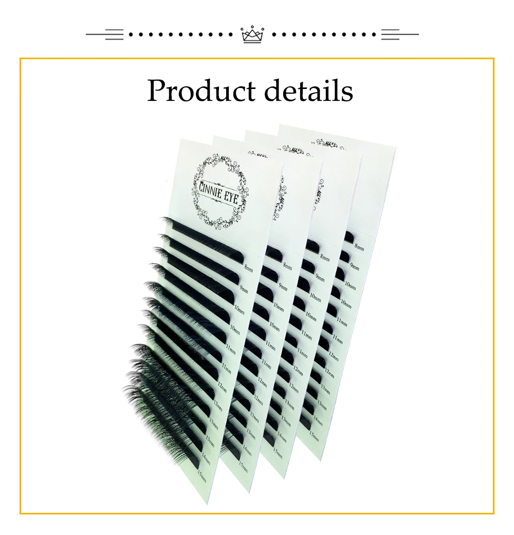 YY Lash Extensions Y-Form Volumen Wimpern 3D Faux Cil Vorgefertigte Fächer Lash Cluster Makeup Classic Individuelles Wimpernbündel CIlios – Detail 8