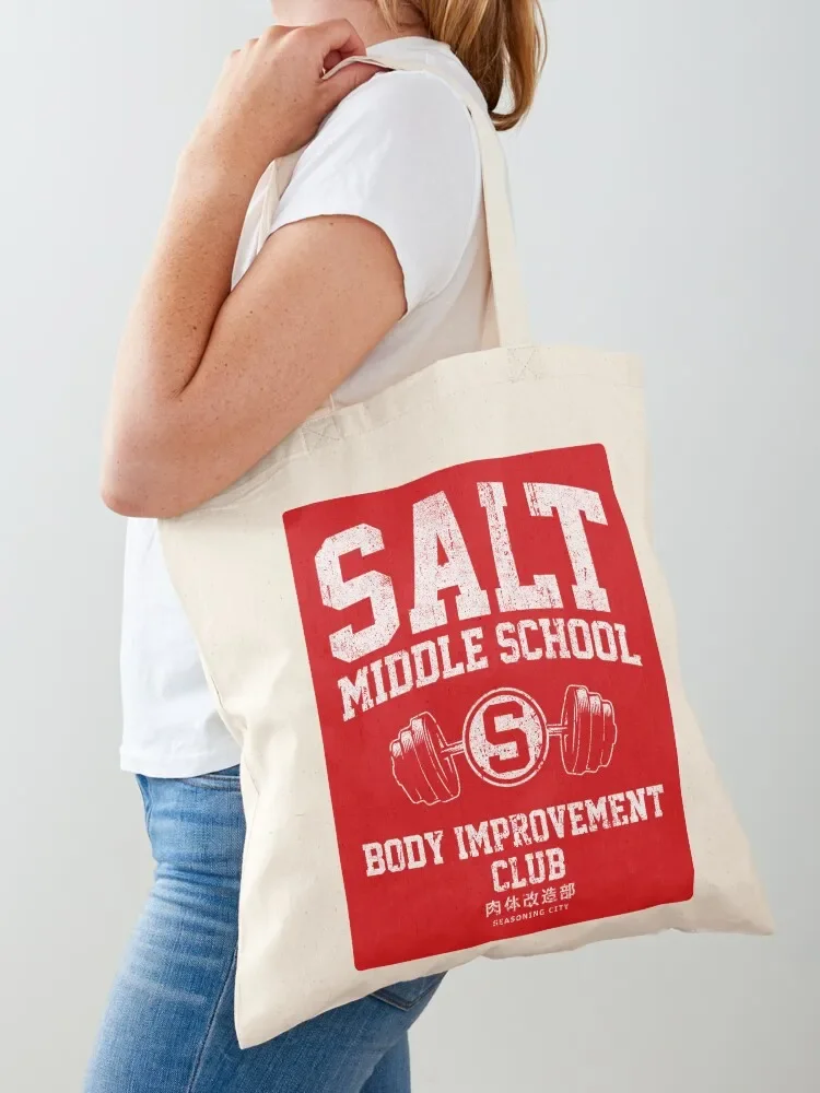 Salt Middle School Body Improvement Club Tote Bag Big bag women canvas tote bag