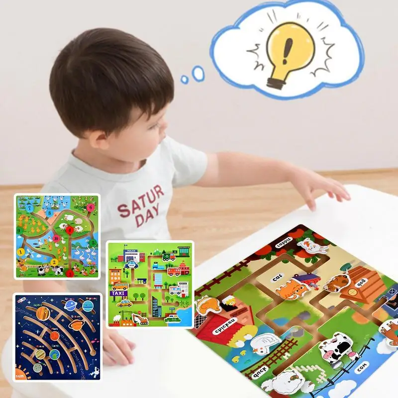 Kids Wooden Match Board Educational Sorting Board Game Color Shape Cognitive Ability Toy For Children