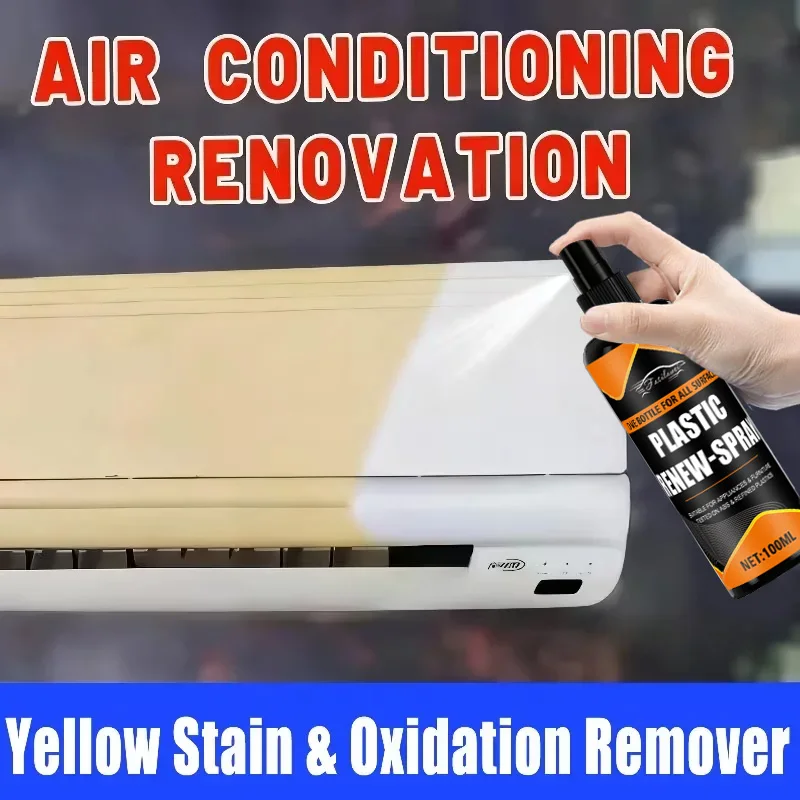 Heavy-Duty Fast-Acting Plastic Yellowing Remover Spray for AC Units Car Headlights Panels Appliances & Electricals