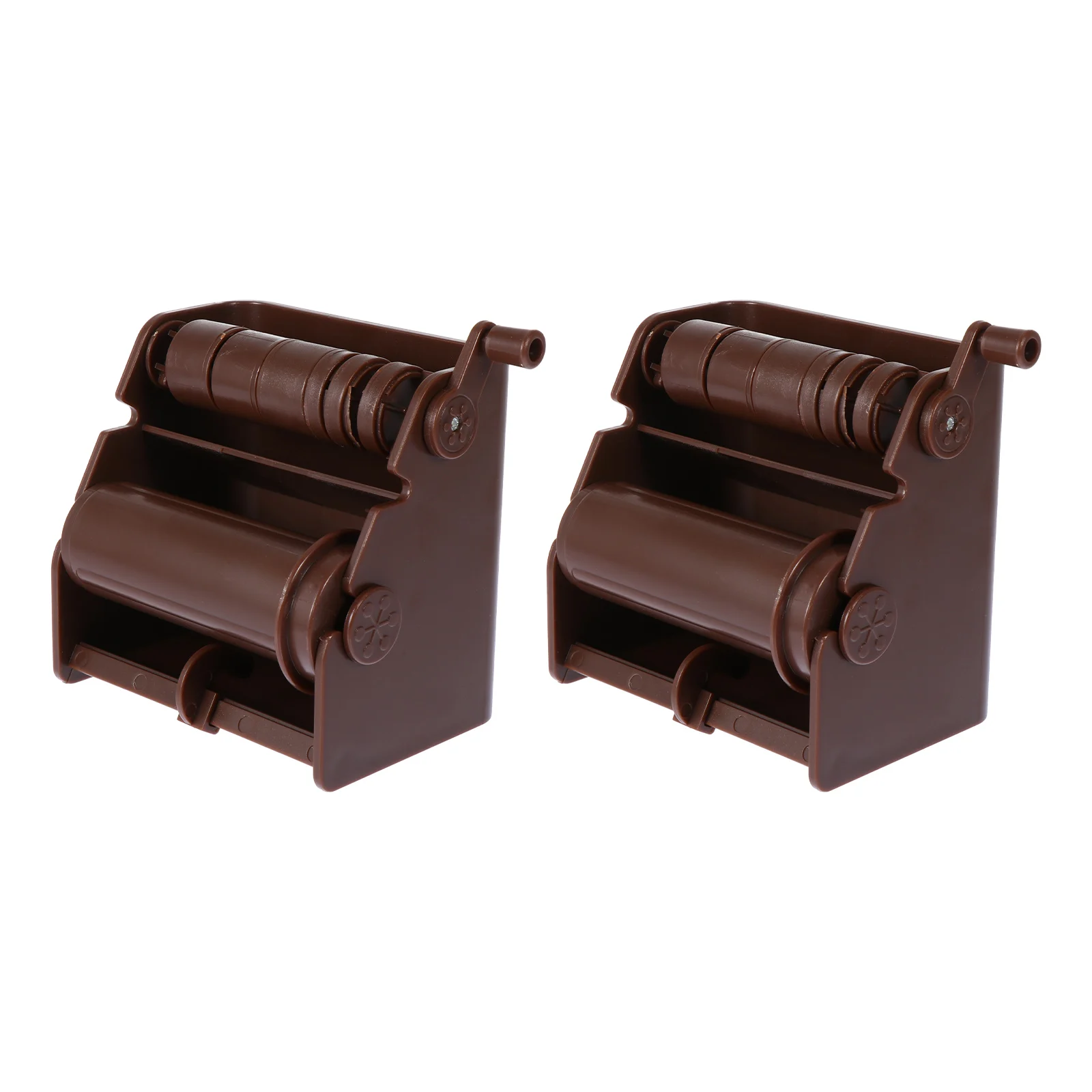 2 Pcs Washi Tape Dispenser Plastic DIY Tools Retro Style Beautiful Fashionable Storage Container Easy Maintenance