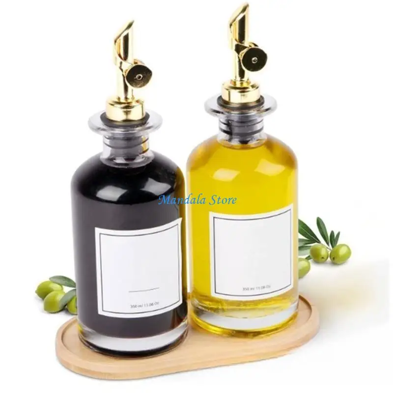 

U2JC Oil Dispenser Bottle Vinegar Condiment Container Coffee Syrup Dispensers