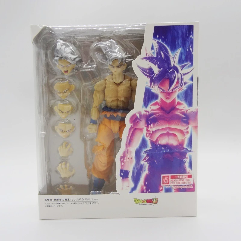 

SHF Dragon Ball Handmade Anime Silver Hair Wukong Beijite Saiyan Wujita Model Ornament Trendy Play Peripheral Fan Collection