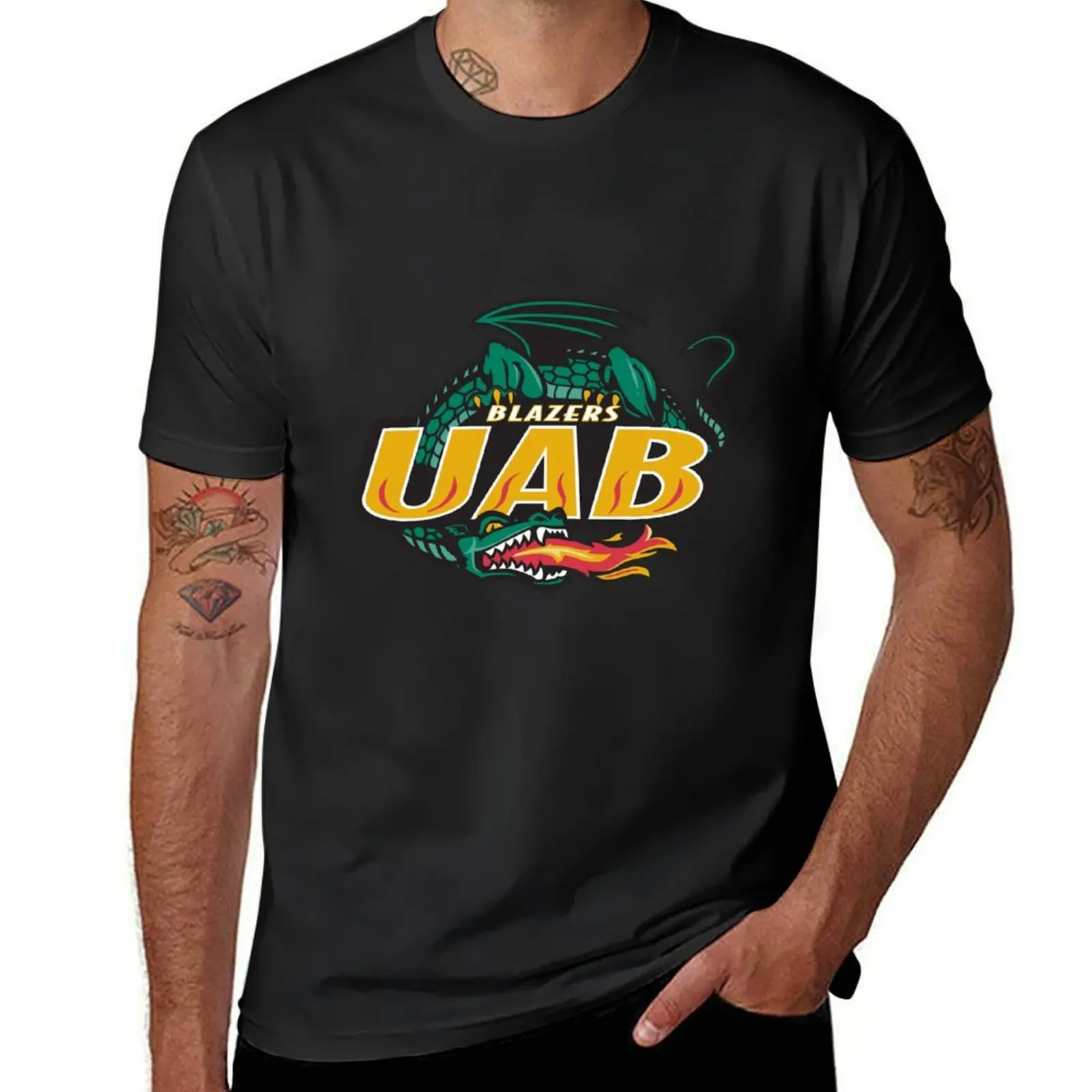 uab blazers T-Shirt shirts graphic tees customizeds korean fashion workout shirts for men