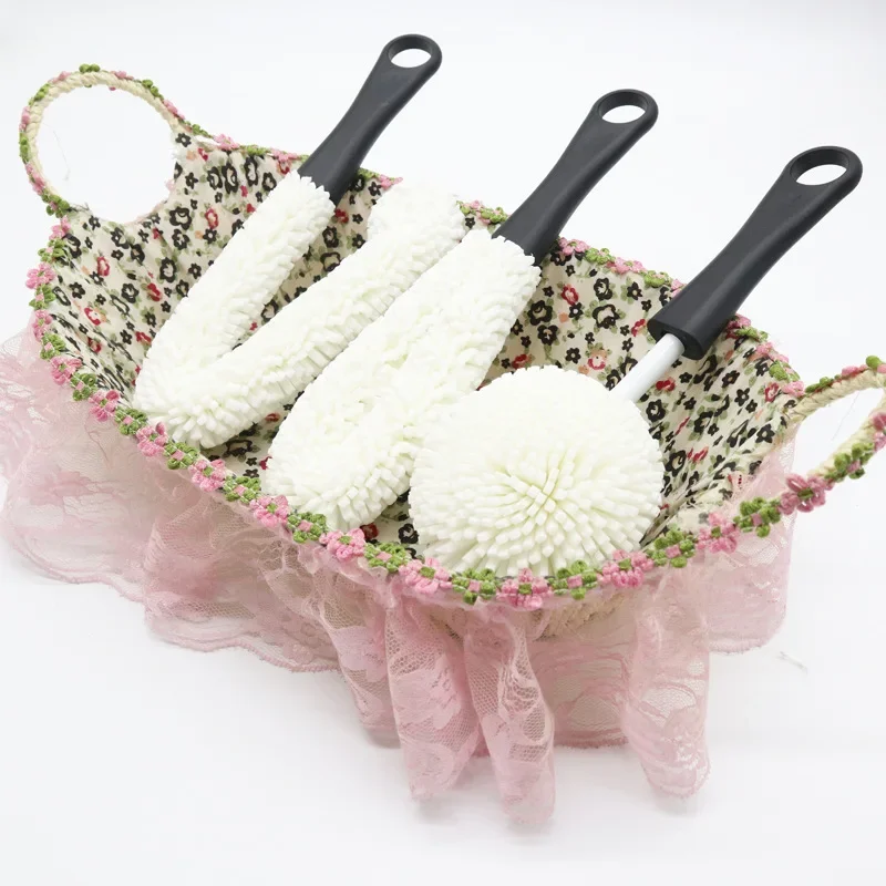 Soft Wine Bottle Cleaning Brush Flexible Decanter Stemware Glasses Brush Cleaner Bottle Cup Bar Wine Accessories Cleaning Brush