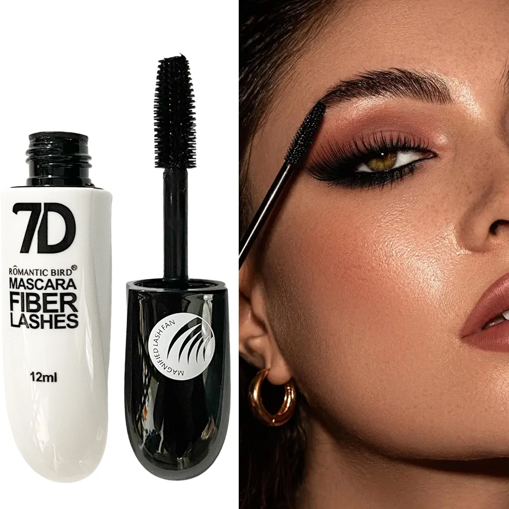 มาสคาร่ากันน้ำ 7D ลบง่ายไม่มีรอยเปื้อนเพรียวบางดัดหนาแต่งหน้าไม่จำเป็นต้องใช้ผลิตภัณฑ์เพิ่มความงามขนตา