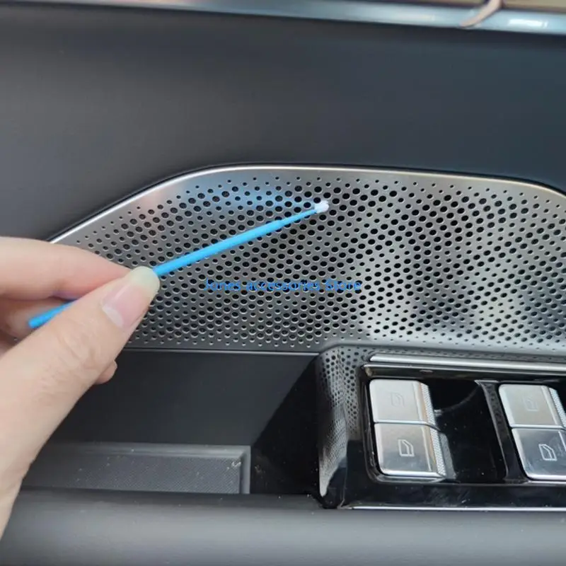 أداة W8KD متعددة الوظائف لطلاء السيارات، فرشاة صغيرة للاستعمال مرة واحدة، نصائح دقيقة للصيانة، فرشاة تفاصيل صغيرة، 100 حزمة #5