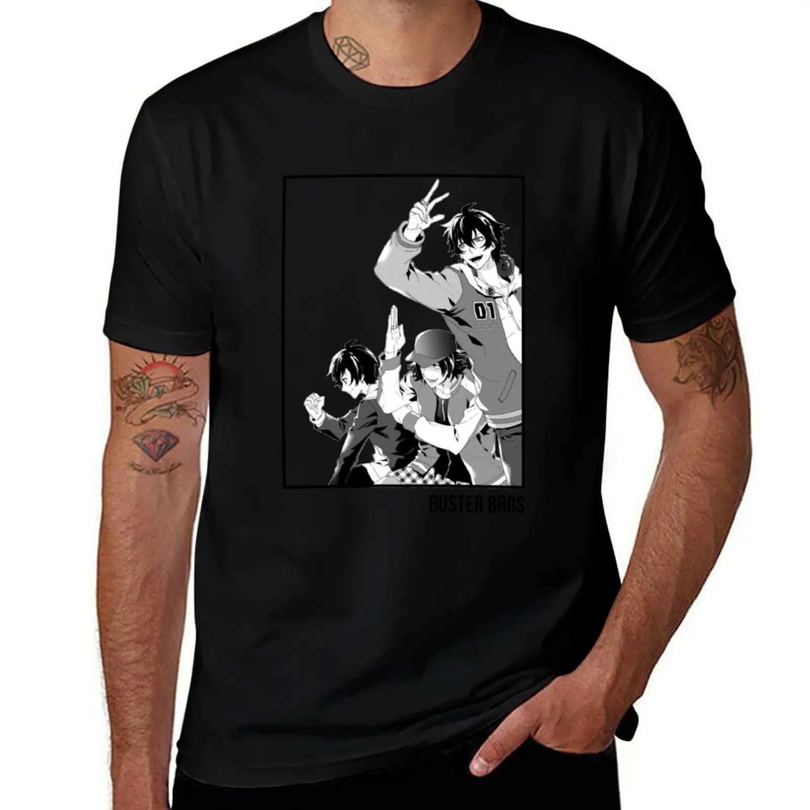 

Hypnosis Mic Buster Bros T-Shirt t shirt man luxury t shirts for man graphic funny t shirt man designer T-Shirt