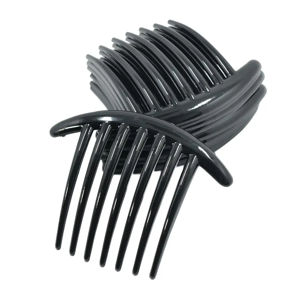 10 Pieces DIY Blank Plastic Hair Hair Combs 7 Barrette Findings for DIY Women Hair Accessories Beauty