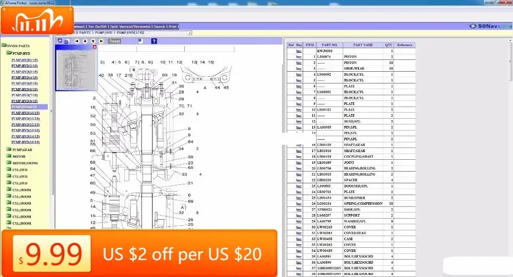 

Каталог запчастей для экскаваторов TruckEPC Sumitomo [01.2010]