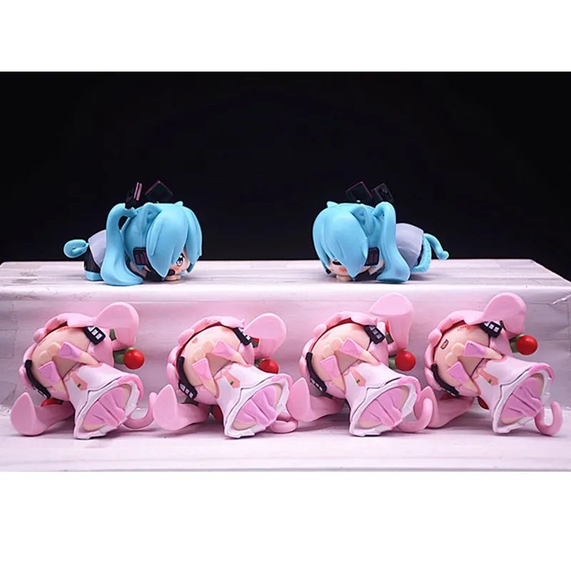 4cm-6pcs-anime-hatsune-miku-rin-len-snow-hatsune-q-ver-estatueta-modelo-brinquedos-mesa-de-computador-bolo-decoracao-brinquedos