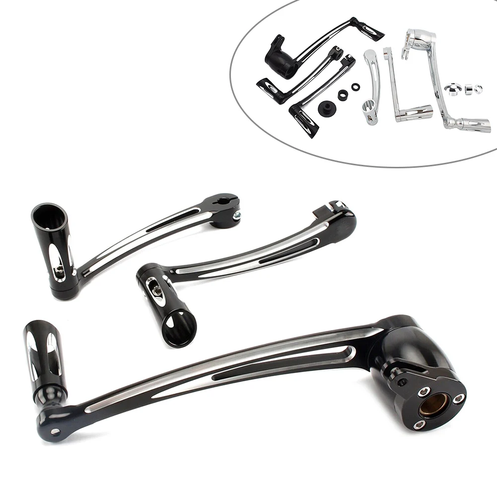 

Motorcycle Brake Arm Pedal Kit Shift Lever W/ Shifter Pegs For Harley Davidson Electra Glide Road King Chrome/Black