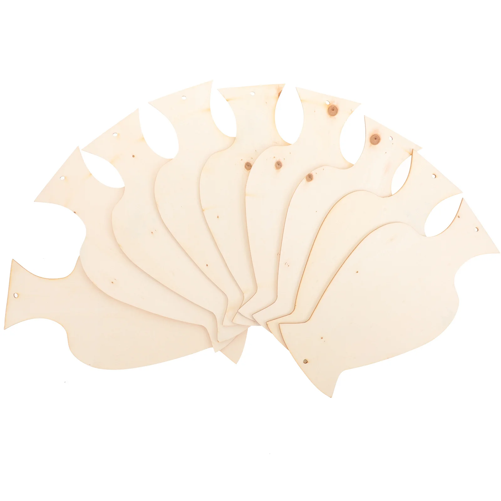 

10Pcs Vase Wooden Cutouts Unfinished Wood Craft DIY Supplies Vase Shape Chips for Creative Handicrafts Hanging Decoration