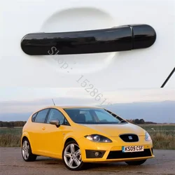 For Seat Leon MK2 1P FR Cupra ABS Glossy Black Car Accessories Door Handle Bowl Door handle Protective covering Cover Trim
