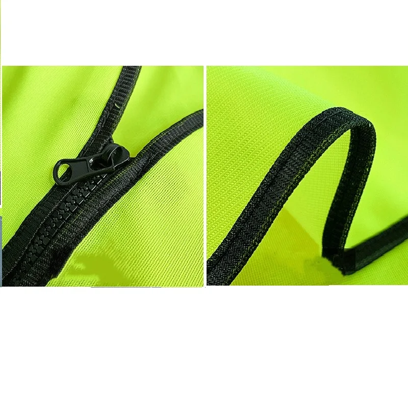 

orange and green jacket