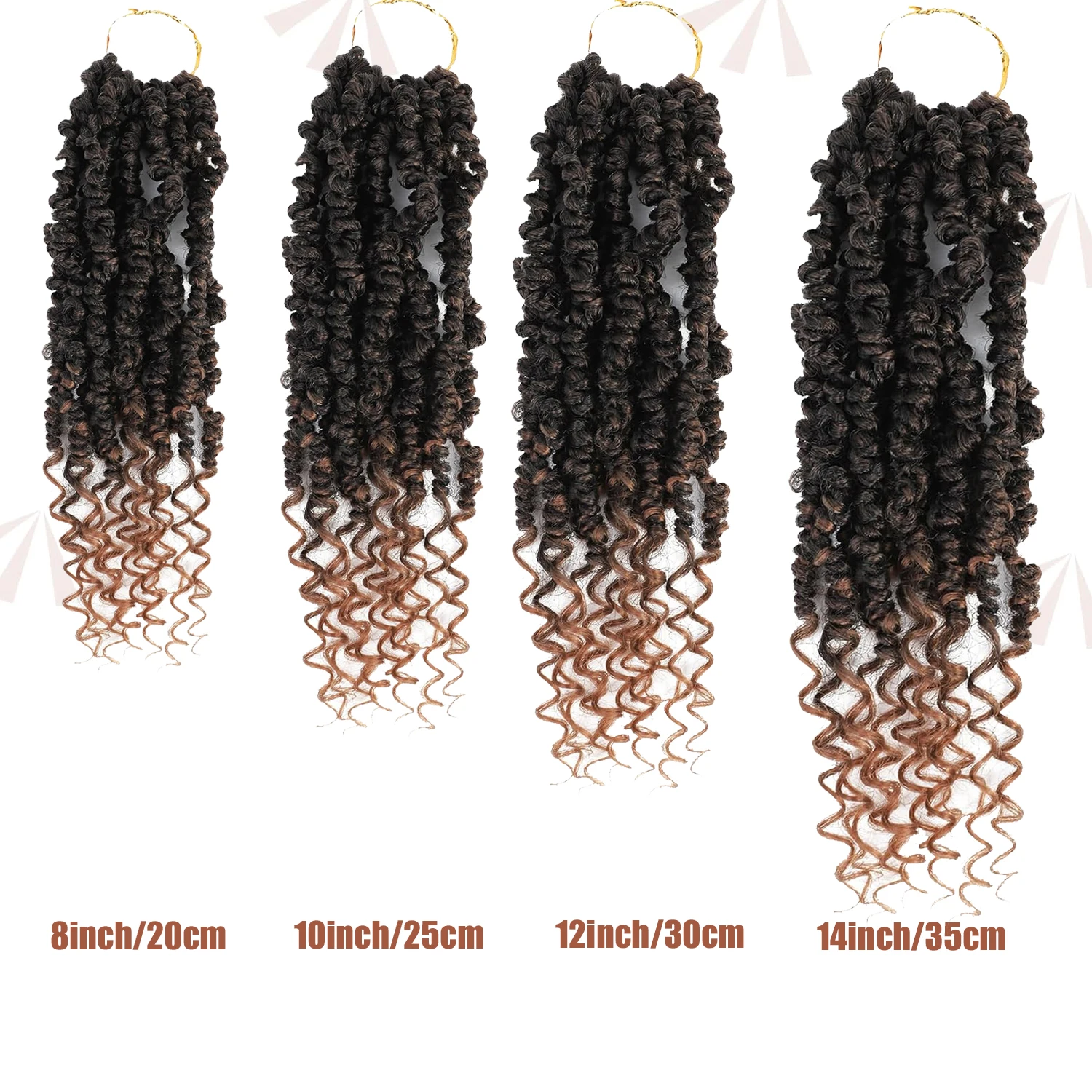 Paixão torção crochê cabelo pré torcido paixão torção cabelo boêmio pré-loop tranças de crochê sintético