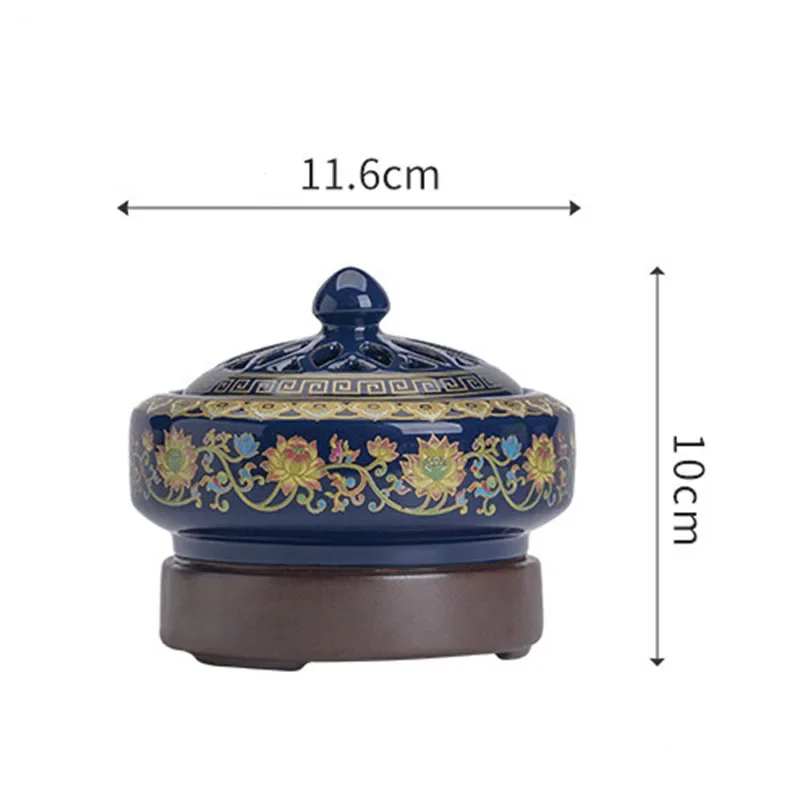 YXY Enamel Electric Incense Burner 220V Essential Oil Stove 0-320° Timed OUD Sandalwood Heating Incense Censer for Home Decor