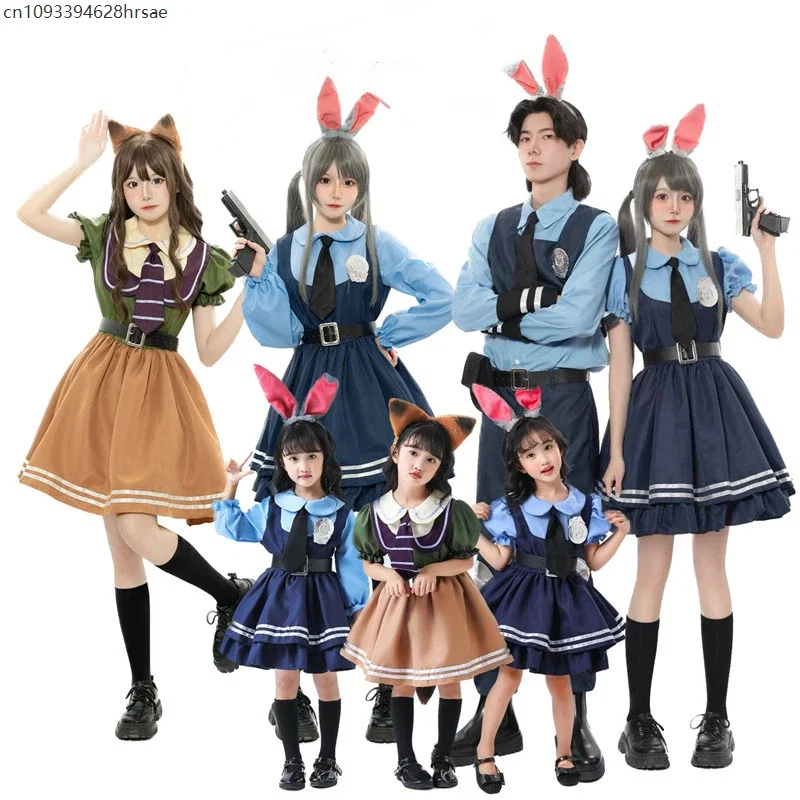 

Anime Animal Police Officer Role-Playing Costume Cartoon Mascot Cosplay Rabbit Stage Clothing Accessories For Cosplay
