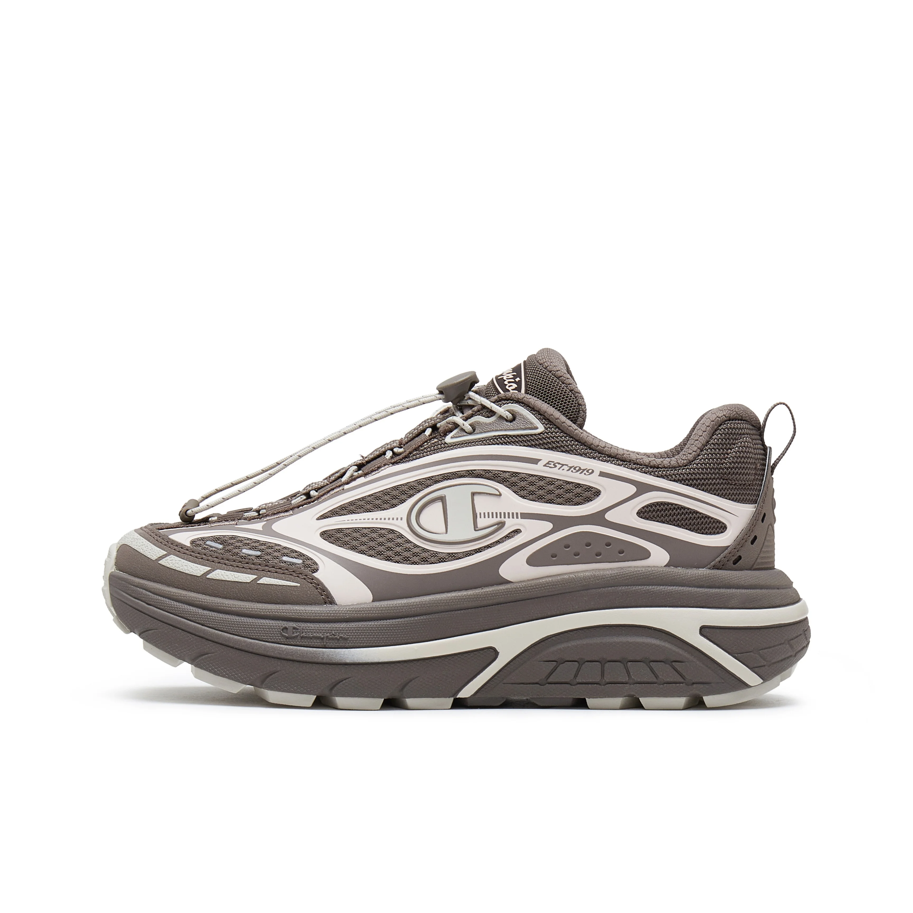 

Champion Synthetic Leather Low top Running Shoes Women's Coffee Bean Gray/Light Rose Red U5BFCRW14S1