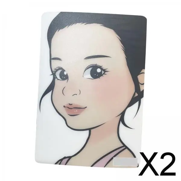 

Доска-шаблон для рисования макияжа, многоразовый практический инструмент, руководство по рисованию для детей, для занятий искусством и визажист