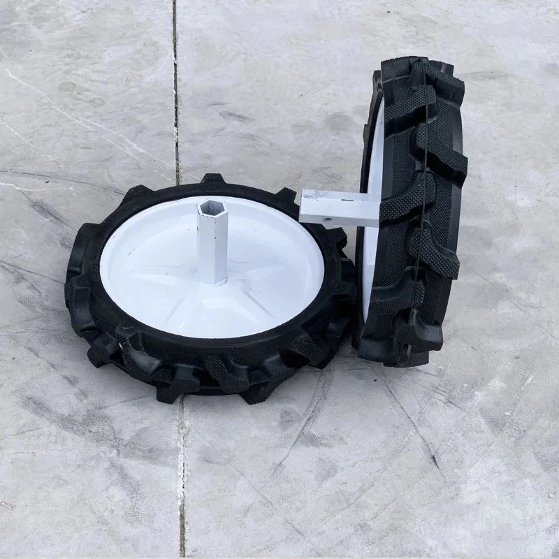 Rotary deep ploughing knife weeding ditching flip plow hoe iron wheel flat rake micro tiller accessories