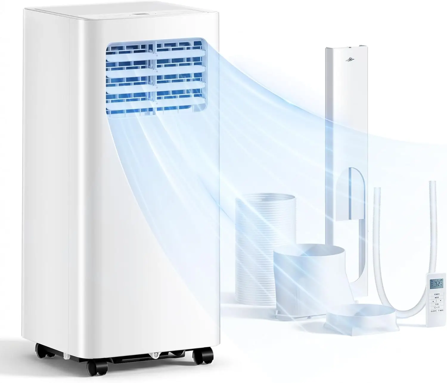 8,000 BTU Portable Air Conditioners, 3-in-1 Air Conditioner Portable up to 350 sq.ft, Portable AC Unit with Cool, Fan, Dehumidif
