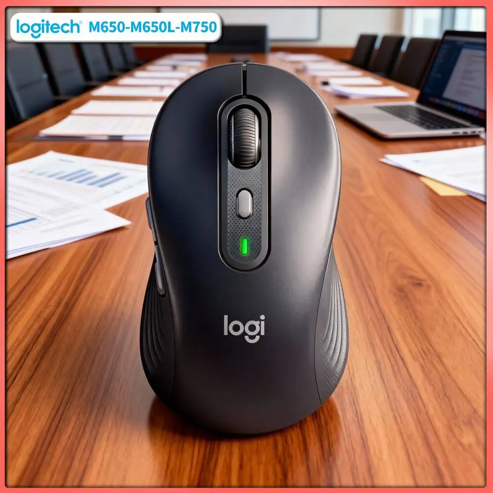 

Silent M750 Signature Mouse - 90% Noise Reduction, Soft Thumb Rest Pad, 20-Month Battery, Study Work Efficient Helper