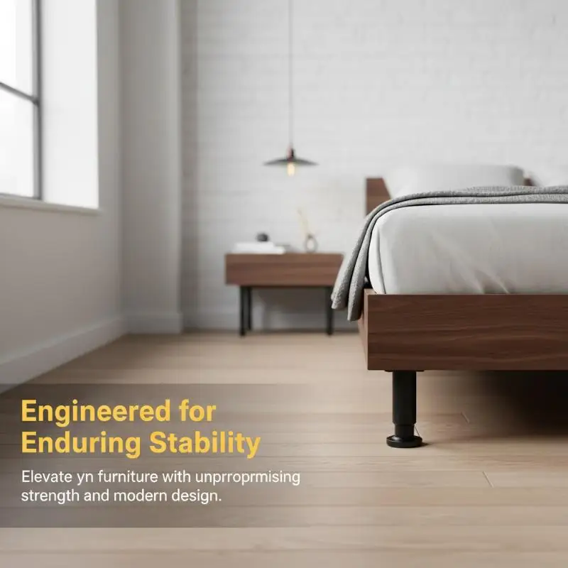 portableAdjustable Metal Bed Sofa Support Legs Heavy Duty Rust Resistant Cabinet Table  for Home Renovation Project
