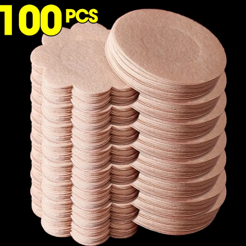 100pcs Women Nipple Cover Self Adhesive Lift Up Breast Petals Lady Invisible Bra Sticky Chest Nipple Shield Pads Bra Accessories