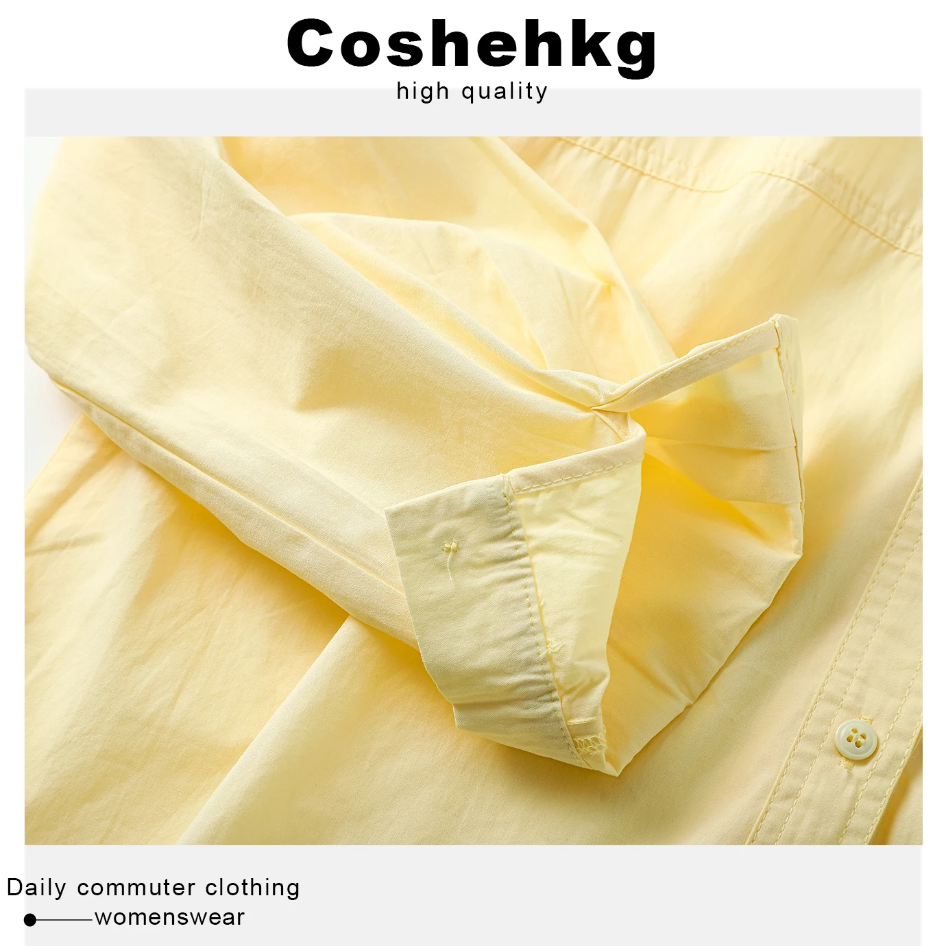 Coehkg Coreano Sle Lungo Colletto Sve irt Donna Inizio Autunno Fiore Bianco Cinturino Set in Due Pezzi Top in Cotone Vestibilità Allentata