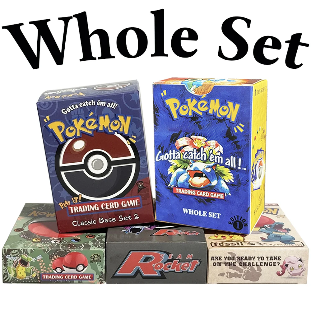 pkm-whole-set-base-set-classic-base-set-team-rocket-jungle-fossil-ptcg-game-collection-card-proxy-card-board-game-toys-pokemon