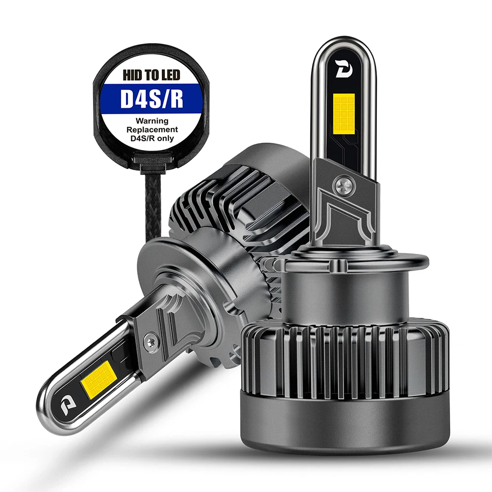 

2PCS D4S LED Headlights 1:1 Xenon HID D4R Auto Lamp 50000LM Turbo LED Bulbs For Car 6000K Plug & Play 12V High Low Beam Car Lamp