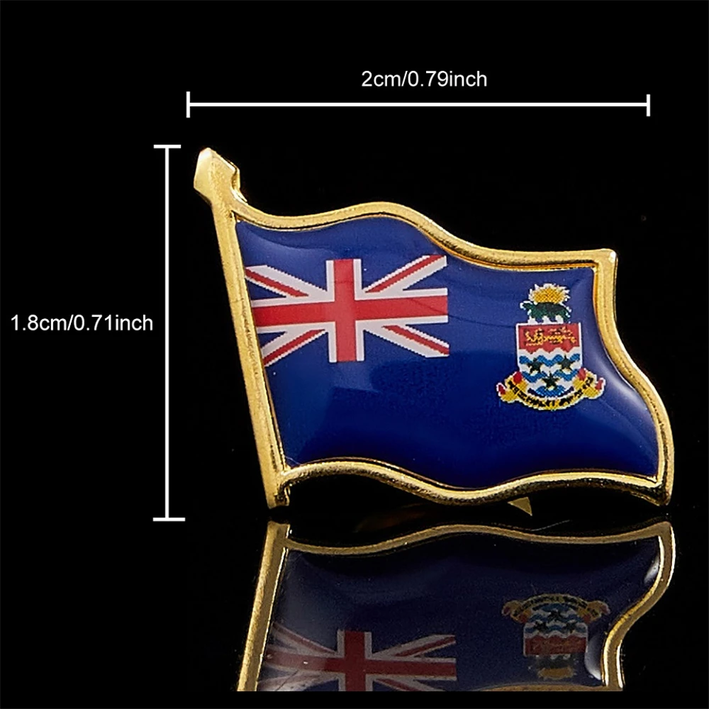 United Kingdom Cayman Islands Fashion Brooch Pin Metal Brooch Jewelry Clothes Accessories